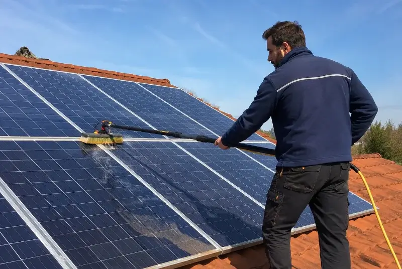 Nettoyage et entretien de panneaux solaires à Chéraute